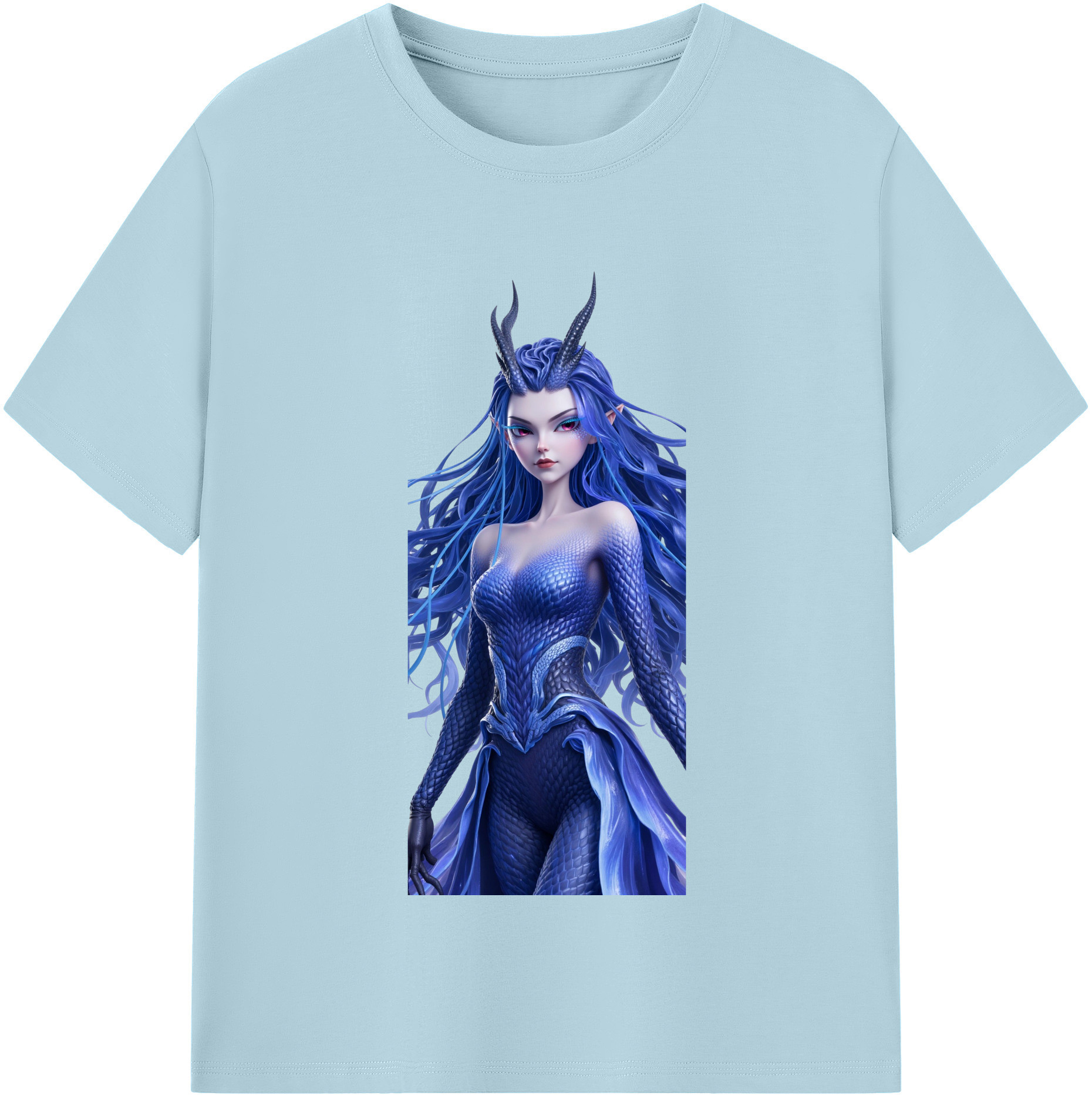 （画像用） Ne Zha 2 ナタ 魔童の大暴れ 綿100％半袖Tシャツ（フロントプリント）